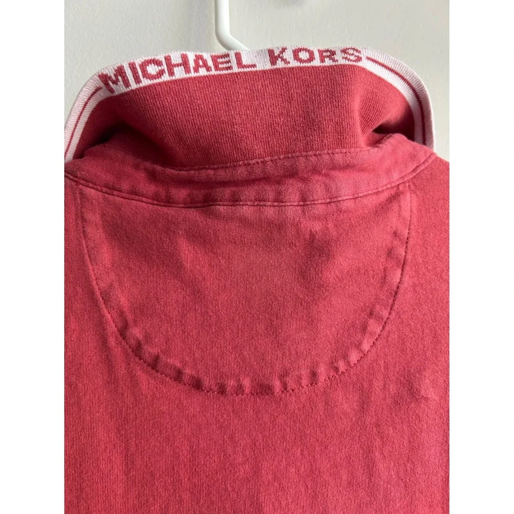 Michael Kors Red Polo Cotton Shirt Mens Large
